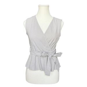 Shein Women's Grey and Silver Blouse